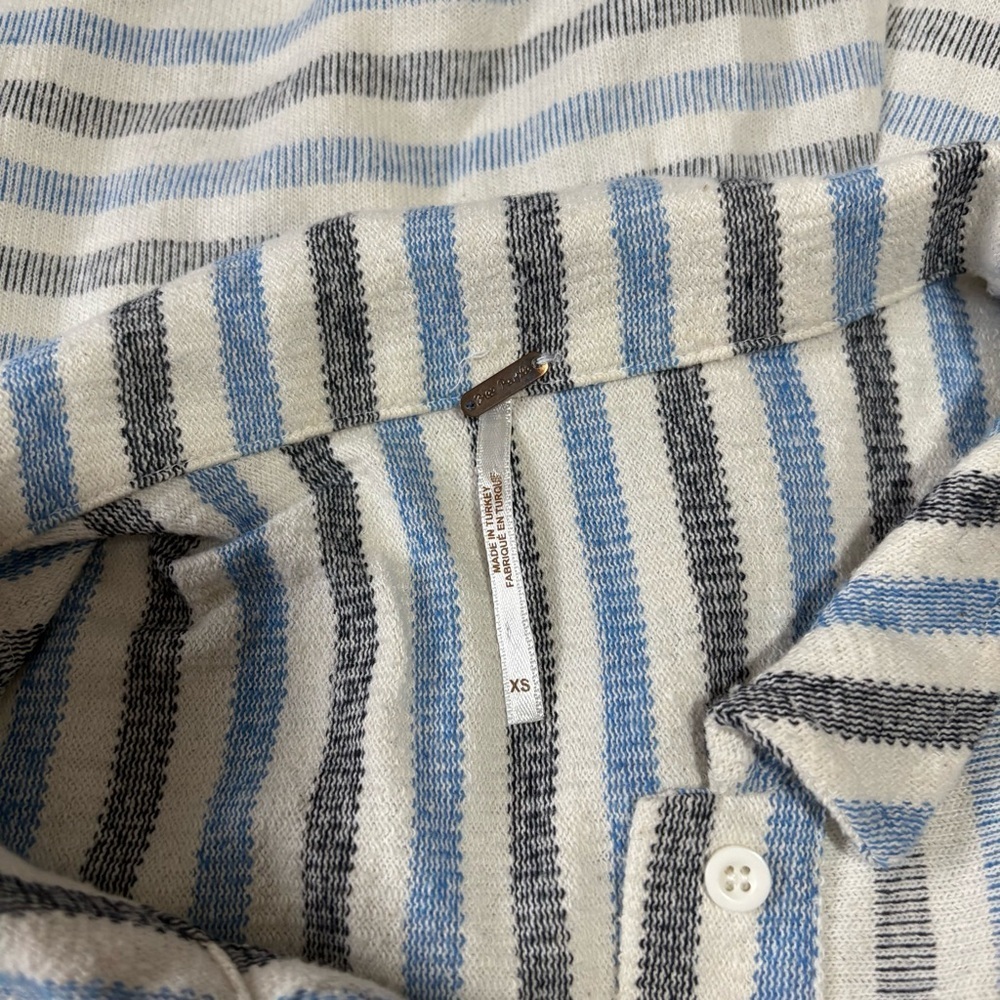 Free people oversize striped romper XS - Picture 3 of 4